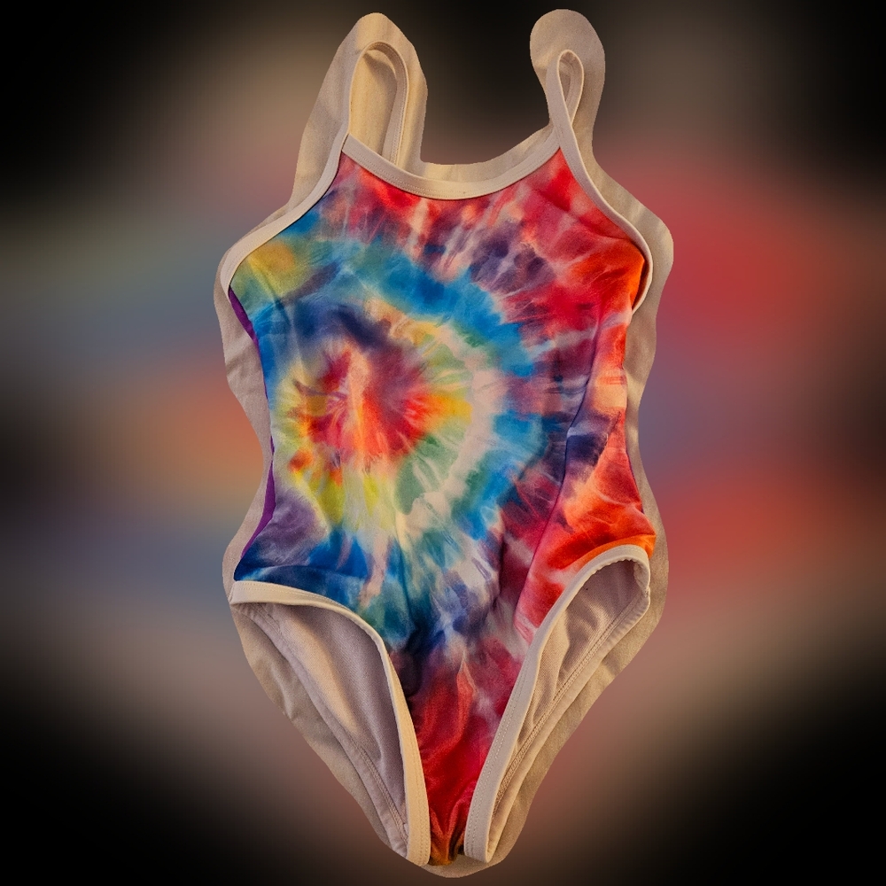 Girls Tiedye Swimsuit One Piece size 7/8
